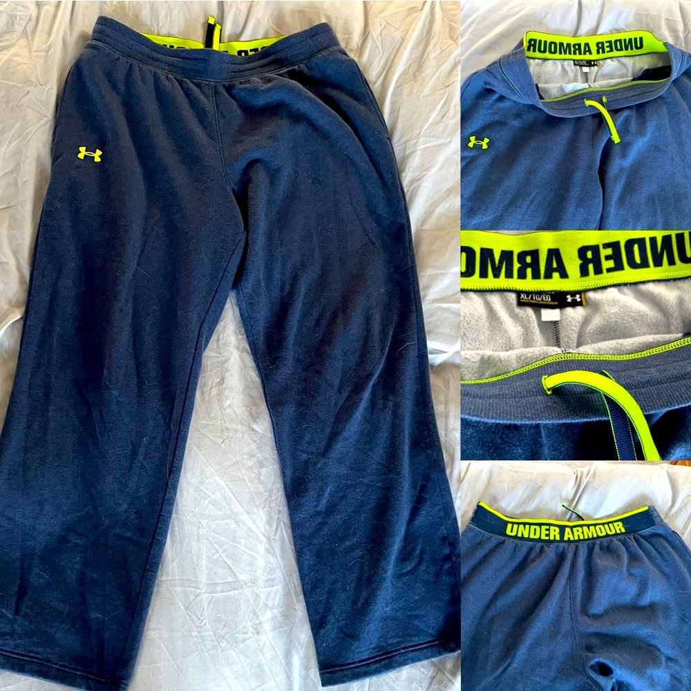 XL Mens Under Armour navy sweatpants